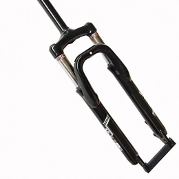LFDHSF Spares 26 inch Mountain Bike Suspension Fork Disc Brakes Front Fork Shoulder Control Shock Absorber Bicycl Parts - Black