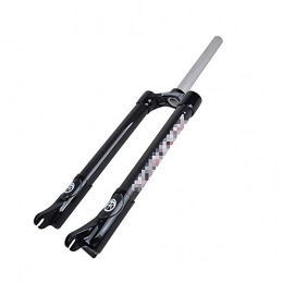 FHGH Mountain Bike Fork 26-Inch MTB / Mountain Bike Front Fork, 3K Carbon Fiber Disc Brake Fork / Disc Brake / Lightweight / Standpipe 28.6 * 240mm / Straight Tube / Open Gear 100mm