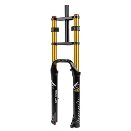 ITOSUI Mountain Bike Fork 26 Inch Snow Beach Fat Bike Fork For 4.0 Fat Tires MTB Air Suspension Fork Double Shoulder Travel 150MM Adjustable Rebound 1-1 / 8" QR Magnesium +Aluminum Alloy
