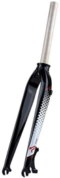 MGE Spares 26 Inch Suspension Forks, 1-1 / 8' (28.6mm) Full Carbon Fiber 3K MTB Bike Straight Tube Hard Disc Brake Travel:100mm (Color : D, Size : 27.5inch)