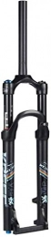 MGE Spares 27.5" 1-1 / 8" MTB Suspension Forks, Mountain Bike Aluminum Alloy Cone Disc Brake Damping Adjustment Travel 100mm Black (Color : B, Size : 29inch)