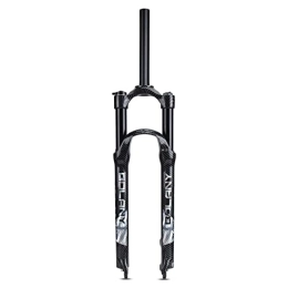 JEZIAE Mountain Bike Fork 27.5 / 29 inch air MTB suspension fork, magnesium alloy, carbon pattern, mountain bike fork, shock absorber, disc brake, fork, QR 9 mm, suspension travel, 100 mm (27.5 inch manual)