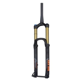 ZFF Mountain Bike Fork 27.5 29 Inch MTB Air Suspension Fork Travel 175mm Damping Adjustment Mountain Bike Front Forks 1-1 / 2" Boost Thru Axle 15*110mm Shoulder Control Magnesium +Aluminum Alloy ( Color : Gold , Size : 29" )