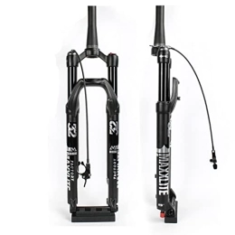 TISORT Mountain Bike Fork 27.5 / 29 Inch MTB Fork 100mm Travel Tapered 1-1 / 2" Thru Axle Fork 15x110mm For Mountain Bike DH Bicycle For Bike Accessories Wire Control (Size : 27.5")