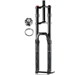 FukkeR Spares 27.5 29 MTB Air Suspension Fork With Damping 1-1 / 8" Straight Ultralight Mountain Bike Front Forks Travel 150mm Thru Axle 15 * 100mm Manual Lockout XC AM (Color : Black, Size : 29inch)