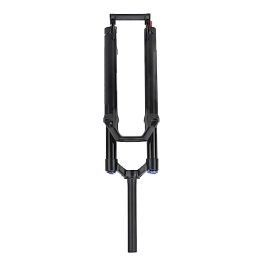 Socobeta Spares 27.5 Inch Double Air Chamber Mountain Bike Front Fork with Manual Lockout and 120 Stroke, Durable BicycleFront Suspension Fork