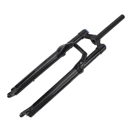Alomejor Mountain Bike Fork 27.5 Inch Straight Tube Manual Lockout Mountain Bike Front Fork with Aluminum Alloy Bike Fork with Adjusting Knob