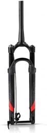 MGE Mountain Bike Fork 29 inch Downhill Suspension Forks, MTB Aluminum-magnesium Alloy Cone Disc Brake Damping Adjustment Travel 100mm Black (Color : A, Size : 27.5inch)