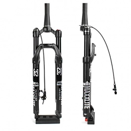 BESTSL Mountain Bike Fork 29" Mountain Bike Air Front Fork, Bicycle Suspension Fork Quick Release Tapered with Rebound Adjustment Bicycle Fork for Mountain Bike Road Bikes