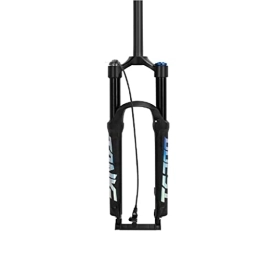 Boxkat Mountain Bike Fork 29inch MTB Air Forks, Mountain Bike Ultralight Suspension Front Fork 1-1 / 8" Threadless Steerer Shock XC Bicycle Accessories (Color : Black Remote Lockout, Size : 27.5)