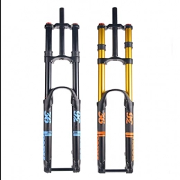 3ZH Triumph Mountain Bike Fork 3ZH Triumph Bike Air Fork, 27.5 / 29 Damping Rebound Mtb Fork Mountain Bicycle Fork Shoulders for Cross-country Field (Color : Blue, Size : 29in)