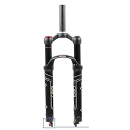 LJP Mountain Bike Fork Adjustable damping Suspension Fork Straight tube / spinal canal air pressure fork Rebound Adjust QR Lock Out Ultralight 26 / 27.5 / 29 inch mountain bike (Color : Straight shoulder, Size : 27.5inch)
