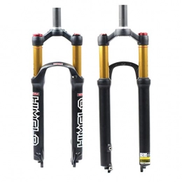 AIFCX Mountain Bike Fork AIFCX 26in Bike Suspension Forks, Straight Tube Shoulder Control MTB Bicycle Shock Absorber 100mm Travel 1" 1 / 8 Disc 27.5 / 29" Wheel Air Fork, 29in-B