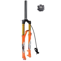 aiNPCde Spares aiNPCde 26 27.5 29 Bike Forks MTB Air Suspension Fork Orange, Rebound Adjust Straight / Tapered Tube Manual / Remote Lockout Ultralight XC Mountain Bike Front Forks