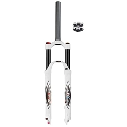aiNPCde Mountain Bike Fork aiNPCde 26 27.5 29 in MTB Air Front Fork Suspension, Ultralight Alloy Damping Adjustment Disc Brake XC Mountain Bike Forks for 1.5-2.45" Tires (Color : Straight Manual lock out, Size : 26 inch)