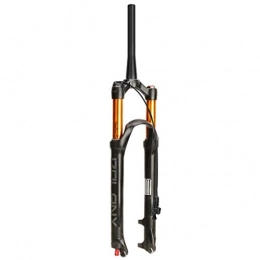 aiNPCde Mountain Bike Fork aiNPCde 26 27.5 29 Inch Air MTB Suspension Fork, Rebound Adjust QR 9mm Travel 120mm Mountain Bike Forks Ultralight Magnesium Alloy (Color : Tapered remote lockout, Size : 27.5 inch)