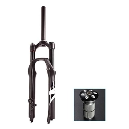 aiNPCde Mountain Bike Fork aiNPCde 26 27.5 29 Inch Suspension Forks MTB Bike Air Fork Remote Lockout 120MM Travel with Expanded Core and Top Cap and Screws - Black (Color : White label, Size : 27.5 inch)