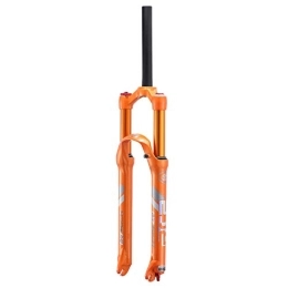 aiNPCde Spares aiNPCde 26" 27.5" MTB Bike Suspension Fork, 1-1 / 8" Lightweight Alloy Mountain Cycling Front Forks 120mm Travel - Orange (Size : 26 inches)