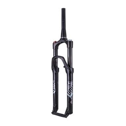 aiNPCde Spares aiNPCde 26" 27.5inch Magnesium Alloy MTB Bike Suspension Fork, 1-1 / 8" High Strength Travel: 120mm Air Forks - Black (Size : 27.5 inch)