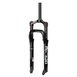 aiNPCde Mountain Bike Fork aiNPCde 26 Inch Bike Suspension Fork Alloy Air Forks, for 4.0" Tire Beach Snow MTB Electric Bicycle Width 135mm - Black / 2270g
