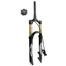 aiNPCde Spares aiNPCde Bicycle MTB Front Fork 26 27.5 29 Inch 140mm Travel Air Forks, FO01-RK21 Ultralight 1-1 / 8" Straight / Tapered Tube Mountain Bike XC Suspension Fork for 1.5-2.45" Tires
