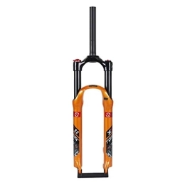 aiNPCde Spares aiNPCde Bike Front Fork 26" 27.5inch 29er MTB Suspension Fork, Air System Effective Shock Travel: 120mm for 160-180mm Disc (Color : Orange, Size : 27.5 inches)