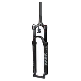 aiNPCde Mountain Bike Fork aiNPCde Magnesium Alloy Mountain Bike Air Forks 26 27.5 29 Inches, Damping Adjustment 9mm QR Suspension Fork Travel: 120mm (Color : Tapered-remote lockout, Size : 29 inch)