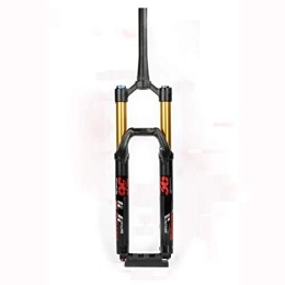 aiNPCde Spares aiNPCde Magnesium Alloy Suspension Fork MTB 27.5 inch 160 Travel, Thru Axle DH AM Fork 15x110mm Manual Locking Inner Tube Diameter 36mm (Color : Black (gold tube), Size : 27.5)