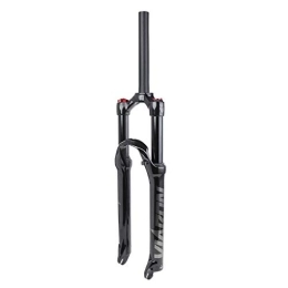 aiNPCde Mountain Bike Fork aiNPCde Mountain Bicycle Suspension Fork Magnesium Alloy 26 / 27.5 / 29 Inch 1-1 / 8" Bike Air Front Forks (Color : Titanium, Size : 26 inches)