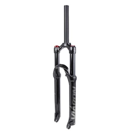 aiNPCde Mountain Bike Fork aiNPCde Mountain Bicycle Suspension Fork Magnesium Alloy 26 / 27.5 / 29 Inch 1-1 / 8" Bike Air Front Forks (Color : Titanium, Size : 27.5 inches)