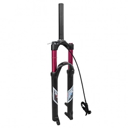 aiNPCde Mountain Bike Fork aiNPCde Mountain Bike Air Fork 26 / 27.5 / 29 Inch Travel 120mm Straight / Tapered Tube FO01-RK21 1-1 / 8 MTB Suspension Forks QR 9mm (Color : Straight Remote Lock, Size : 27.5inch)