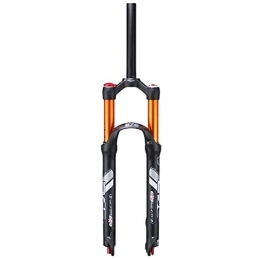 aiNPCde Mountain Bike Fork aiNPCde Mountain Bike Dual Air Chamber Front Fork with Damping Adjustment 26 27.5inch Air Suspension Fork Suitable for MTB, Station Wagons, XC Off-road Vehicles (Color : Black, Size : 27.5 inch)