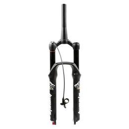 aiNPCde Spares aiNPCde Mountain Bike Front Fork MTB 26 / 27.5 / 29 Inches, Damping Adjustment Alloy Suspension Downhill Cycling Air Forks 9mm QR (Color : Tapered Remote Lockout, Size : 27.5 inch)