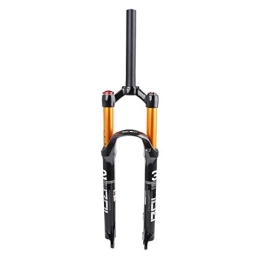 aiNPCde Spares aiNPCde Mountain Bike MTB Front Suspension Fork 26" 27.5" 29" Wheel 1-1 / 8", Quick Release Aluminum Alloy Air Forks Travel 120mm (Color : Straight-manual lockout, Size : 26 inch)