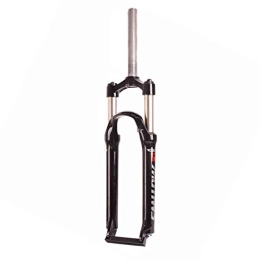 aiNPCde Spares aiNPCde Mountain Bike Suspension Fork 26" 27.5 Inch, 1-1 / 8" MTB Spring Front Fork Aluminum Alloy Steel Inner Tube Travel: 100mm (Color : Black, Size : 26 inches)