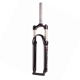 aiNPCde Spares aiNPCde Mountain Bike Suspension Fork 26" 27.5 Inch, 1-1 / 8" MTB Spring Front Fork Aluminum Alloy Steel Inner Tube Travel: 100mm (Color : Black, Size : 27.5 inches)