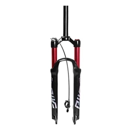 aiNPCde Spares aiNPCde MTB Bicycle Front Fork 26 27.5 29 Inch Travel 120mm, Ultralight Air Mountain Bike Suspension Forks - Straight (Color : Straight-Remote, Size : 26inch)