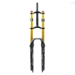 aiNPCde Spares aiNPCde MTB Bike Front Fork 26 27.5 29 Inch, AIR System Double Shoulder Suspension Fork Aluminum Alloy Adjustable Damping Bicycle Shock Absorber (Color : 26 inch)
