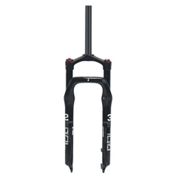 aiNPCde Spares aiNPCde Snow Mountain Bike Suspension Fork 26 Inch 1-1 / 8" Alloy Air Ahead Forks For Beach MTB Bicycle 4.0" Tire Black 115mm Travel