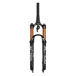 aiNPCde Spares aiNPCde Suspension Fork 26 / 27.5 / 29 Inch Remote Lockout Alloy MTB Bike Air Forks (Color : Tapered tube, Size : 29 inch)