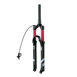 AWJ Mountain Bike Fork Air Fork MTB Air Fork, 26 / 27.5 / 29in Cone Tube Shoulder Control / Wire Control, Damping Adjustment Travel 130mm, for MTB Road Bicycle Cycling Suspension