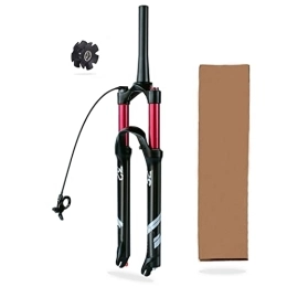 SJHFG Spares Air Mountain Bike Suspension Forks, 26 / 27.5 / 29 Inch Rebound Adjustment 1-1 / 2" Disc Brake Bicycle Shock Absorber Forks (Color : 140mm Travel, Size : 27.5inch)