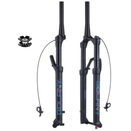 Dunki Spares Air Suspension Forks 26 / 27.5 / 29 In Rebound Adjustment Thru Axle 15x100 Bicycle Front Fork 120mm Travel Air Damping For 2.4" Tire QR Mountain Bike (Color : Black, Size : 26inch) (Black 26inch)