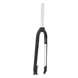 Airshi Mountain Bike Fork Airshi Bicycle Fork, Lightweight High-strength Aluminum Alloy Bicycle Front Fork Easy to Install for Mountain Bike (Black White)