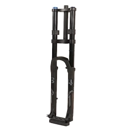 Airshi Mountain Bike Fork Airshi Bicycle Front Fork, 27.5 Inch Shock Absorbing Mountain Bike Suspension Fork Shockproof Aluminum Alloy For Hiking