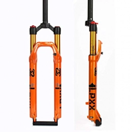 AISHANG Spares AISHANG 27.5 inch MTB Bicycle Suspension Fork, Mountain Bike Straight Steerer Front Fork, Cycling Front Suspension Fork, Manual Lockout, Travel 120mm, Orange-B