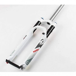 Alician Mountain Bike Fork Alician Mountain Bicycle Front Fork Damping Downhill Cycling Front Fork 29 inch white - black tube (shoulder control) (with damping)