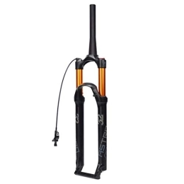 MabsSi Mountain Bike Fork Alloy MTB Suspension Fork(Mountain Bike) 26 / 27.5 / 29 Inch, 1-1 / 8" Shock Absorber Air Fork Manual Lock / remote Lock(Size:26, Color:TAPERED REMOTE LOCKOUT)
