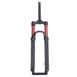 Alomejor Spares Alomejor 29in MTB Front Suspension Fork Red Double Air Chamber Suspension Straight Steerer Manual Lockout Bike Parts