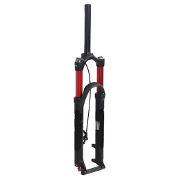 Alomejor Spares Alomejor Mountain Bike Front Fork Dual Air Chamber Damping Red Straight Remote Lockoutfor Bike Accessories